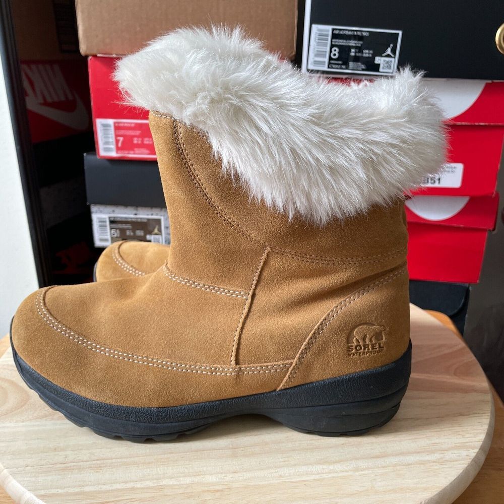 Sorel Northern Lite Womens Size 9.5 Boots Brown Tan Tall Thinsulate Winter Shoes - Picture 4 of 10